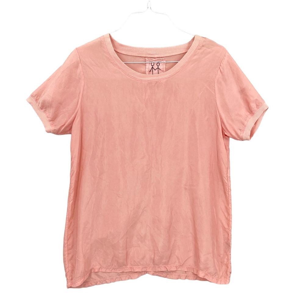 Johnny Was PETE & GRETA 100% Cupra Tee T-Shirt Peach - Picture 1 of 9
